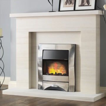 Pureglow Drayton Limestone Fireplace